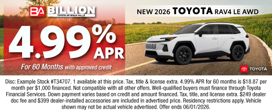 26MAY_BILT_NEW 2026 TOYOTA RAV4 LE
