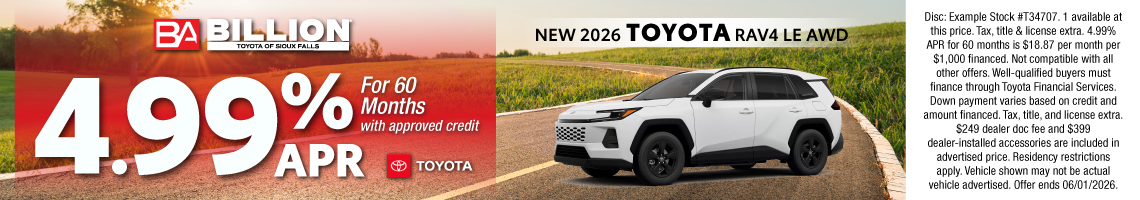 26MAY_BILT_NEW 2026 TOYOTA RAV4 LE