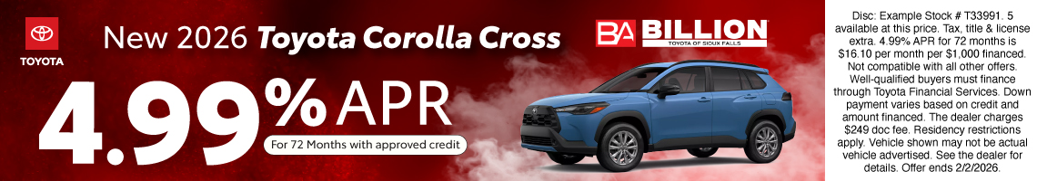 26JAN_BILT_NEW 2026 TOYOTA COROLLA CROSS