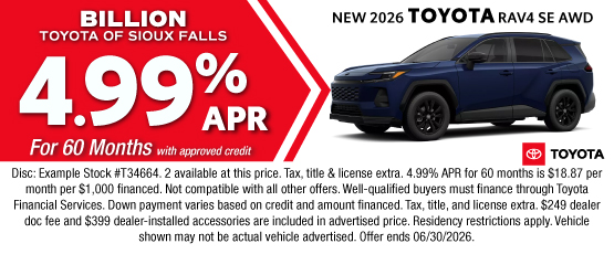 26JUN_BILT_APR_NEW 2026 TOYOTA RAV4 SE
