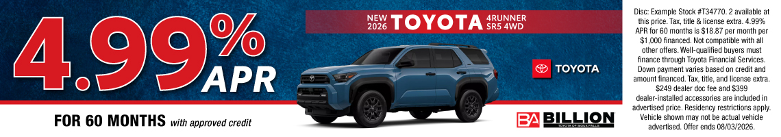 26JUL_BILT_NEW 2026 TOYOTA 4RUNNER SR5