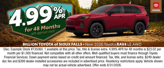 26AUG_BILT_NEW 2026 TOYOTA RAV4 LE