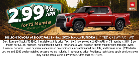 26AUG_BILT_NEW 2026 TOYOTA TUNDRA LIMITED CREWMAX