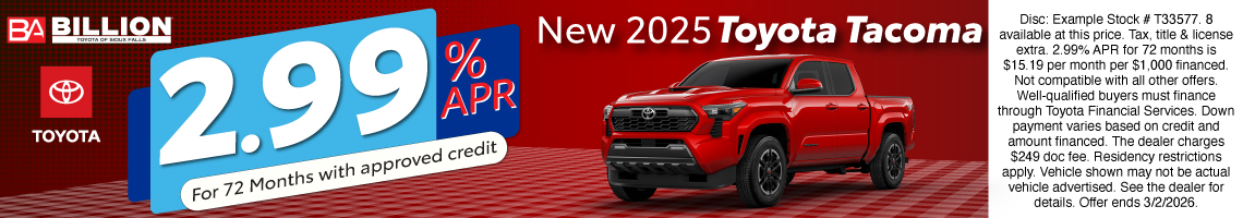26FEB_BILT_NEW 2025 TOYOTA TACOMA