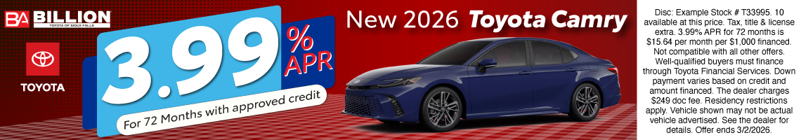 26FEB_BILT_NEW 2026 TOYOTA CAMRY