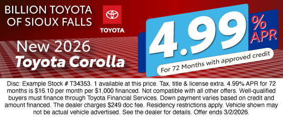 26FEB_BILT_NEW 2026 TOYOTA COROLLA