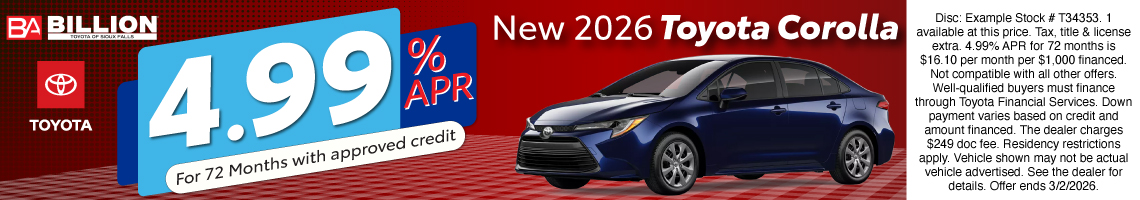 26FEB_BILT_NEW 2026 TOYOTA COROLLA