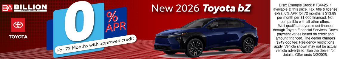 26FEB_BILT_NEW 2026 TOYOTA BZ
