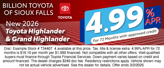 26FEB_BILT_NEW 2026 TOYOTA HIGHLANDER & GRAND HIGHLANDER