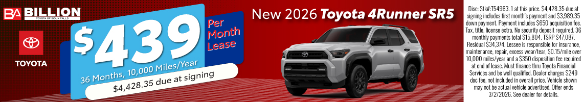New 2026 Toyota 4Runner SR5