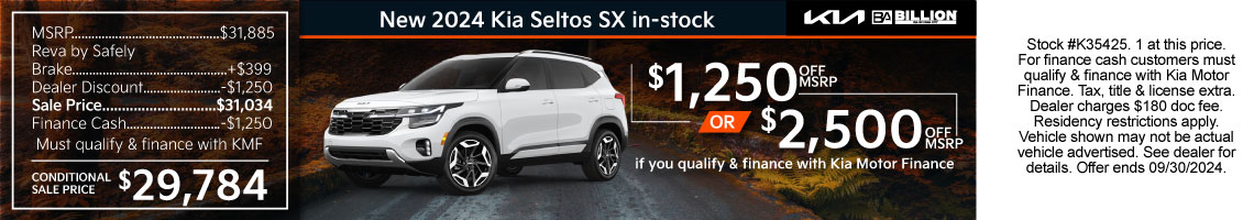 New 2024 Kia Seltos SX