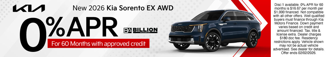 New 2026 Kia Sorento Hybrid EX