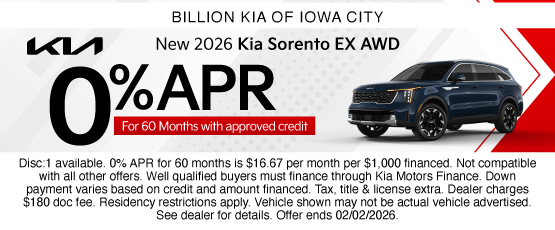 26JAN_BKIC_NEW 2026 KIA SORENTO EX