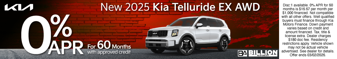 New 2025 Kia Telluride EX