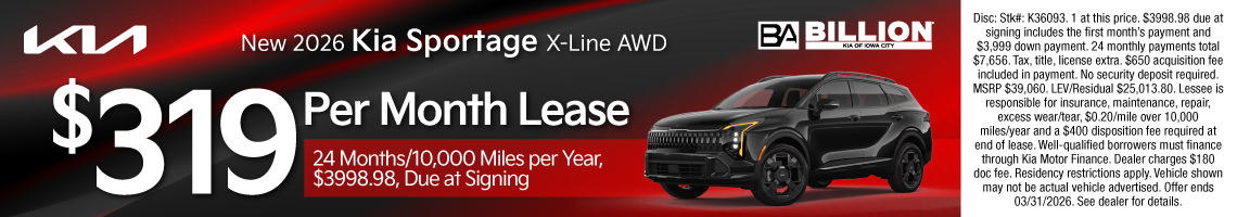 26MAR_BKIC_LEASE_NEW 2026 KIA SPORTAGE X-LINE