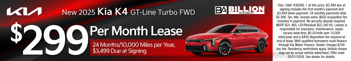 26MAR_BKIC_LEASE_NEW 2025 KIA K4 GT-LINE