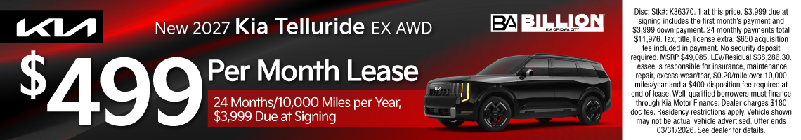 26MAR_BKIC_LEASE_NEW 2027 KIA TELLURDIE EX