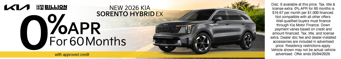 26APR_BKIC_NEW 2026 KIA SORENTO HYBRID EX