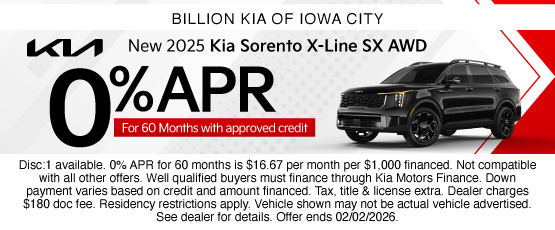 26JAN_BKIC_NEW 2025 KIA SORENTO X-LINE SX