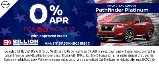 25MAY_BNSC_NEW 2025 NISSAN PATHFINDER PLATINUM