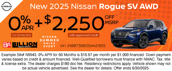 25JUN_BNSC_NEW 2025 NISSAN ROGUE SV