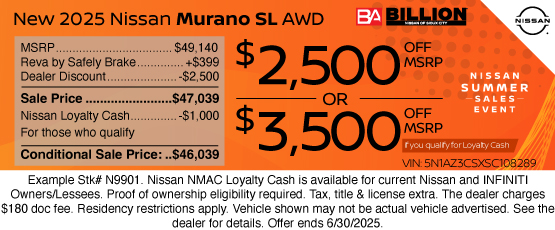 25JUN_BNSC_NEW 2025 NISSAN MURANO SL