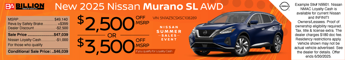 25JUN_BNSC_NEW 2025 NISSAN MURANO SL