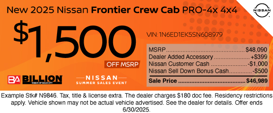 25JUN_BNSC_NEW 2025 NISSAN FRONTIER PRO CREW