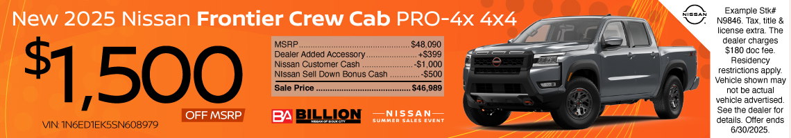 25JUN_BNSC_NEW 2025 NISSAN FRONTIER PRO CREW