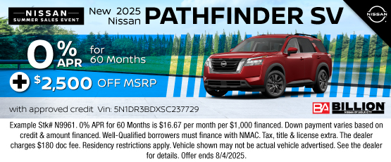 25JUL_BNSC_NEW 2025 NISSAN PATHFINDER SV