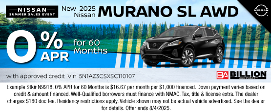 25JUL_BNSC_NEW 2025 NISSAN MURANO SL