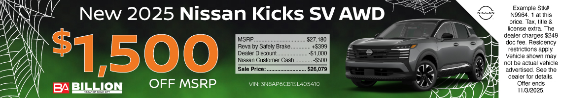 25OCT_BNSC_NEW 2025 NISSAN KICKS SV
