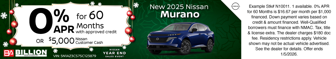 25DEC_BNSC_NEW 2025 NISSAN MURANO