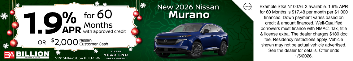 25DEC_BNSC_NEW 2026 NISSAN MURANO