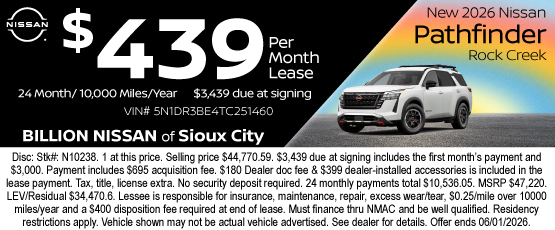 26MAY_BNSC_LEASE_NEW 2026 NISSAN PATHFINDER ROCK CREEK