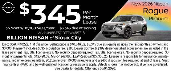26MAY_BNSC_LEASE_NEW 2026 NISSAN ROGUE PLATINUM