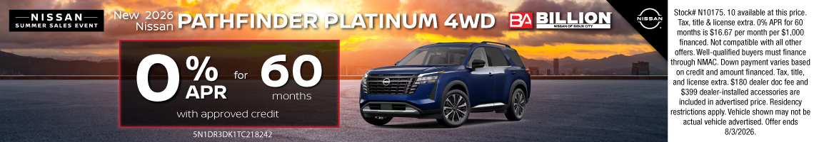 26JUL_BNSC_NEW 2026 NISSAN PATHFINDER PLATINUM