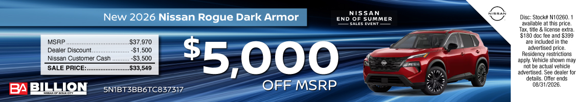 26AUG_BNSC_NEW 2026 NISSAN ROGUE DARK ARMOR