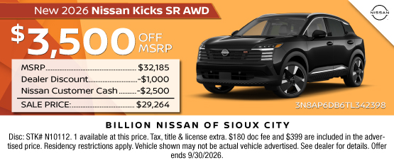 26SEP_BNSC_NEW 2026 NISSAN KICKS SR