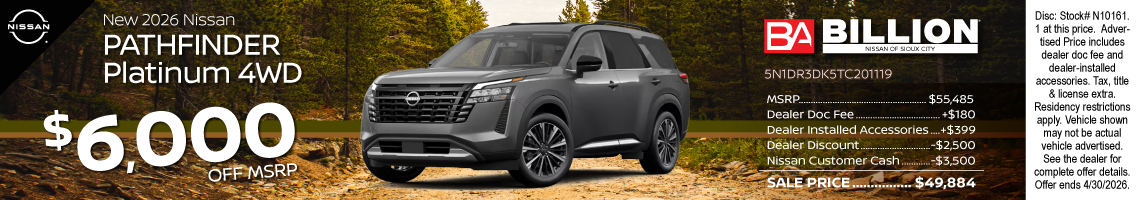 26APR_BNSC_NEW 2026 NISSAN PATHFINDER PLATINUM