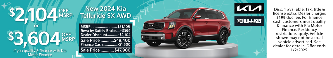 24NOV_BRCK_NEW 2024 KIA TELLURIDE SX