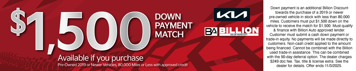 25OCT_BRCK_USED DOWN PAYMENT MATCH