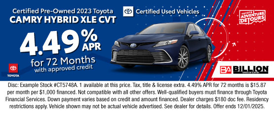 25NOV_BTYC_USED 2023 TOYOTA CAMRY HYBRID XLE
