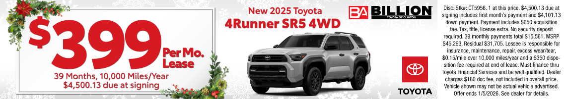 25DEC_BTYC_NEW 2025 TOYOTA 4RUNNER SR5