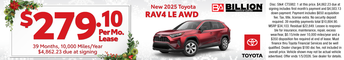 25DEC_BTYC_NEW 2025 TOYOTA RAV4 LE