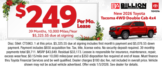25DEC_BTYC_NEW 2026 TOYOTA TACOMA DOUBLE CAB