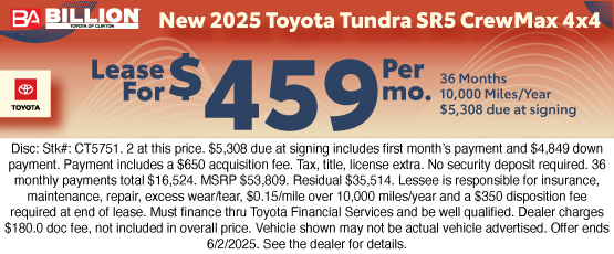 25MAY_BTYC_NEW 2025 TOYOTA TUNDRA SR5 CREW