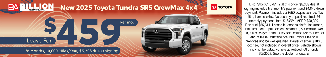 25MAY_BTYC_NEW 2025 TOYOTA TUNDRA SR5 CREW