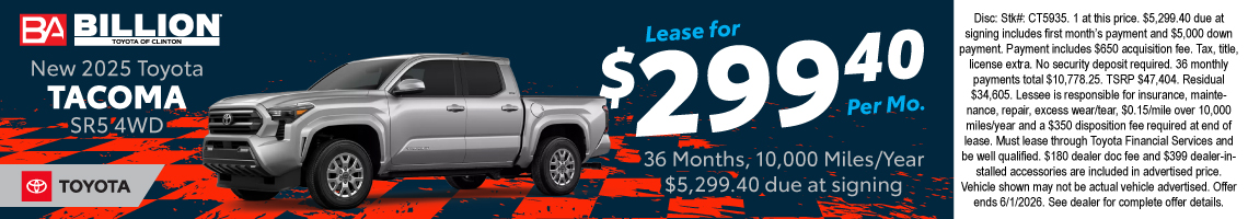 26MAY_BTYC_NEW 2025 TOYOTA TACOMA SR5