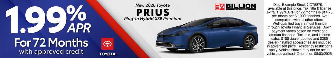 26JUL_BTYC_NEW 2026 TOYOTA PRIUS HYBRID XSE PREMIUM